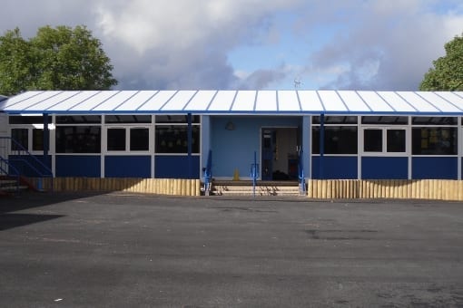 Shelter we fitted at Newdigate Primary School