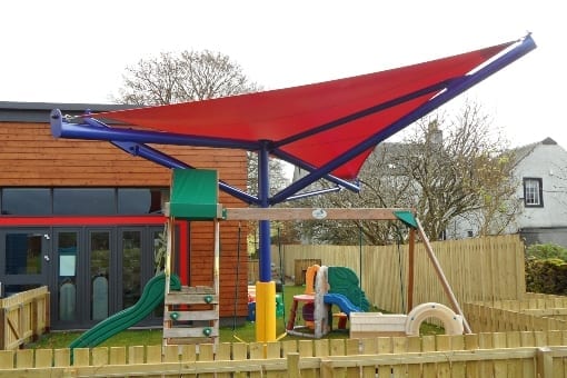 Shade sail installed at Newlands Nursery