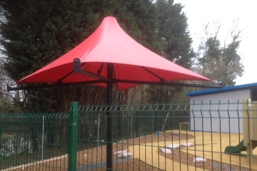 Umbrella we installed at Thakeham Preschool