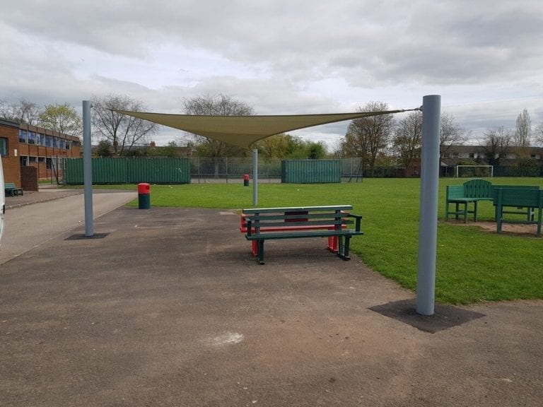 Canopy we designed for Blessed William Howard School