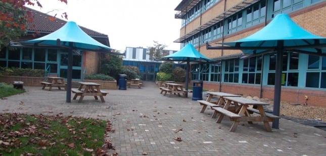 Canopies we installed at Finham School