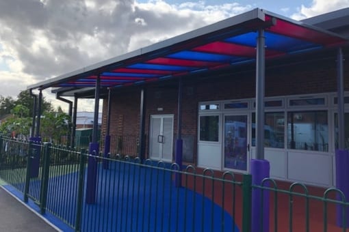 Shelter we designed for Riverside School