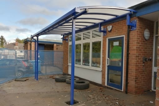 Shelter we installed at St Peter's C of E Primary School