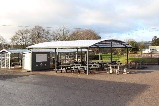 Shelter we designed for Wolverley CE School