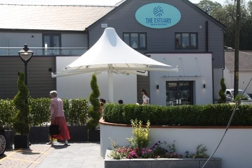 Canopies we installed at The Estuary