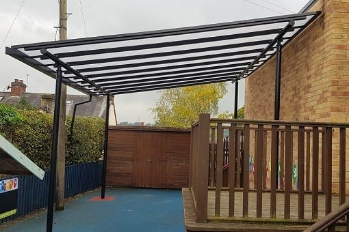 Canopy we installed at William Gilbert CE School