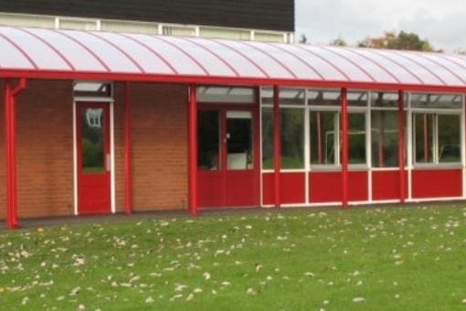 Shelter we fitted at Tibberton Primary School