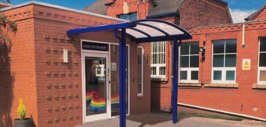 Sail Shade at Locharbriggs Primary School in Dumfries | A&S Landscape