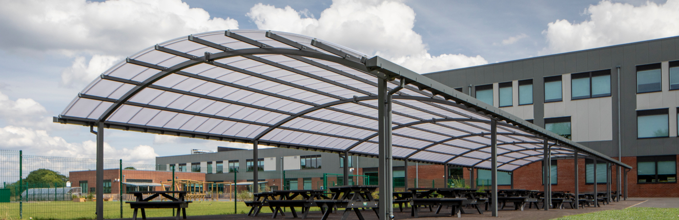 Curved Roof Canopy at The Laurus Trust