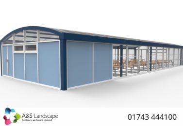 Enclosed School Dining Shelter Visual