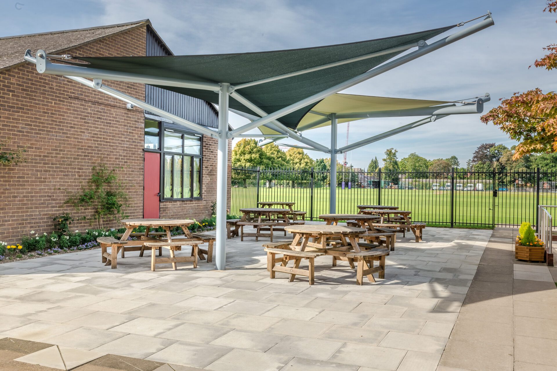 outdoor dining area