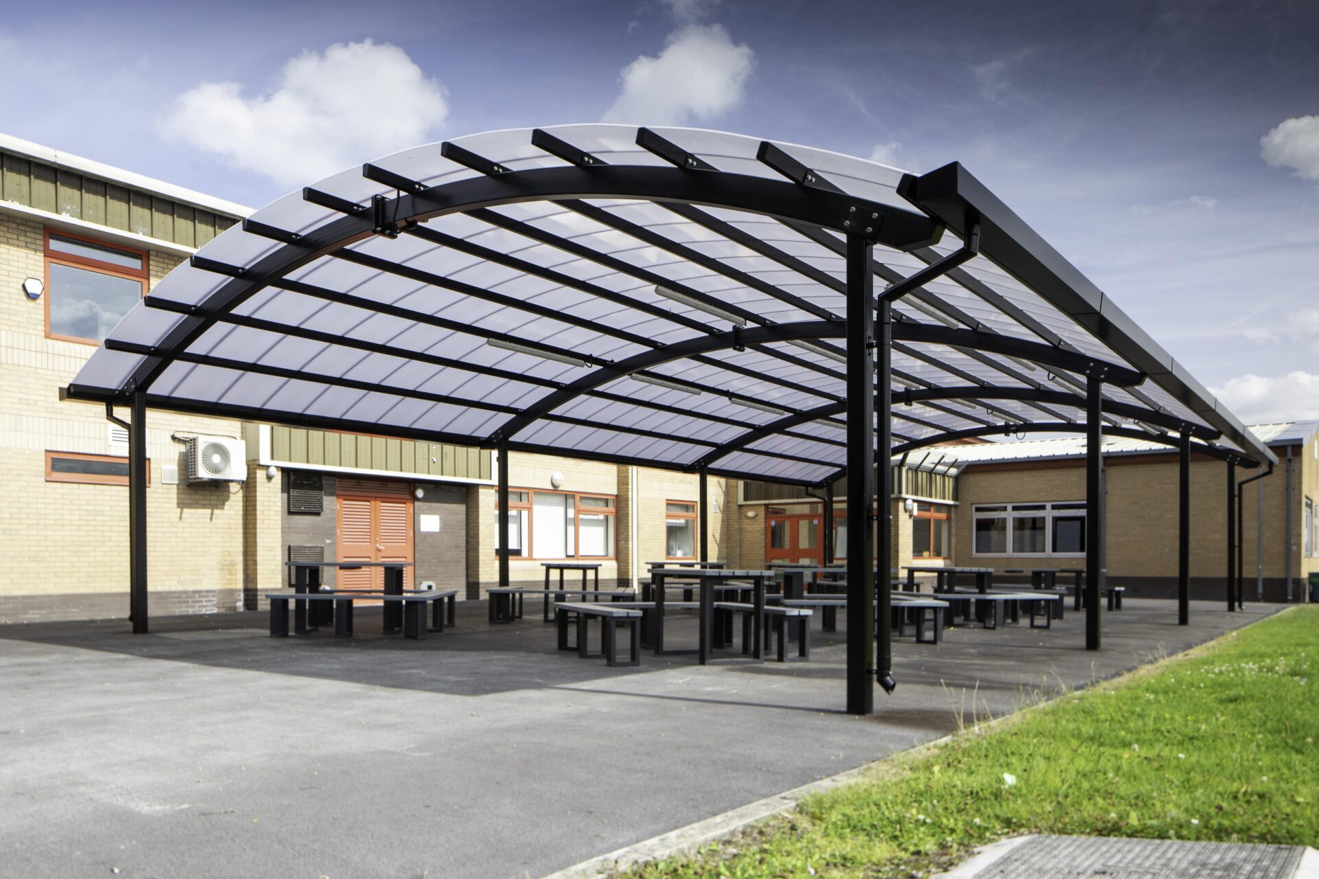 retractable outdoor learning canopy