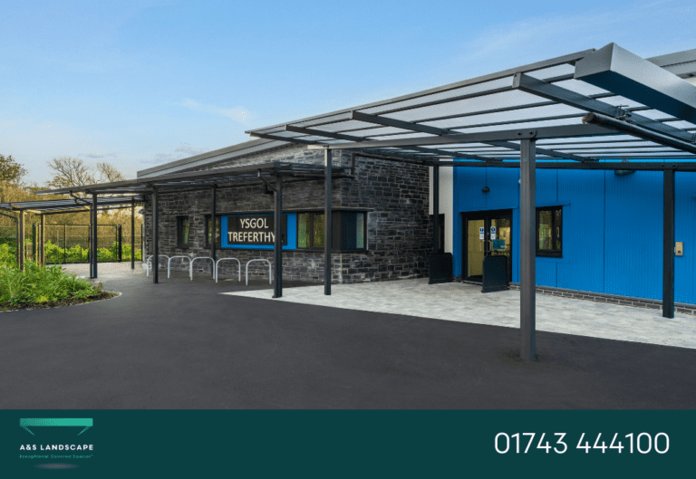 ysgol treferthyr entrance canopies